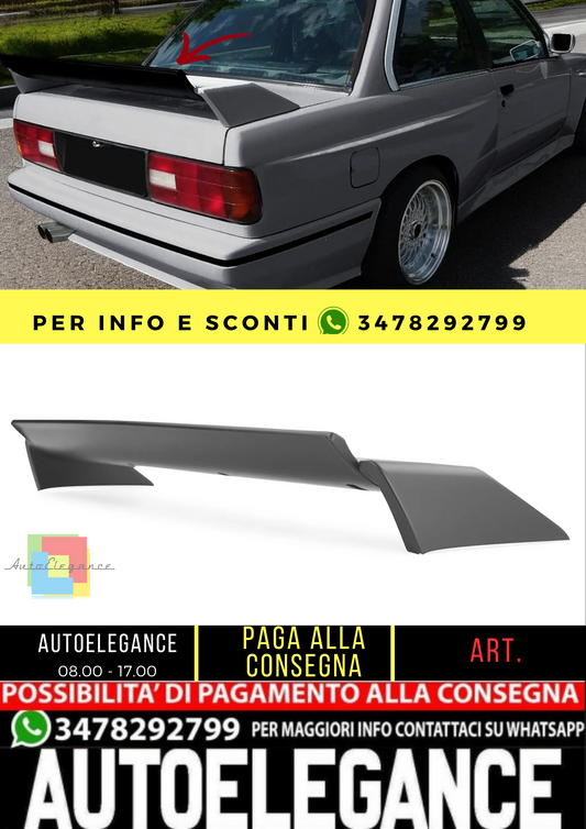 🔥Alettone spoiler posteriore Evo Sport in ABS adatto per BMW Serie 3 E30 82-93🔥