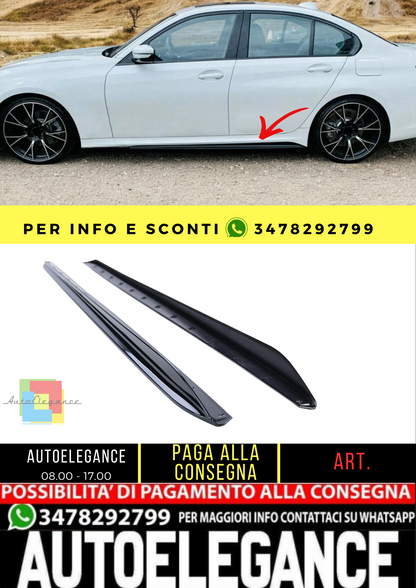 🔥Attacco minigonne laterali nere lucide adatte per serie 3 BMW G20 G21 dal 18🔥