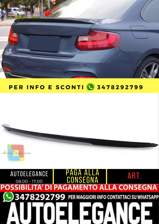 🔥Spoiler posteriore Performance nero lucido adatto per BMW Serie 2 F22 F23🔥