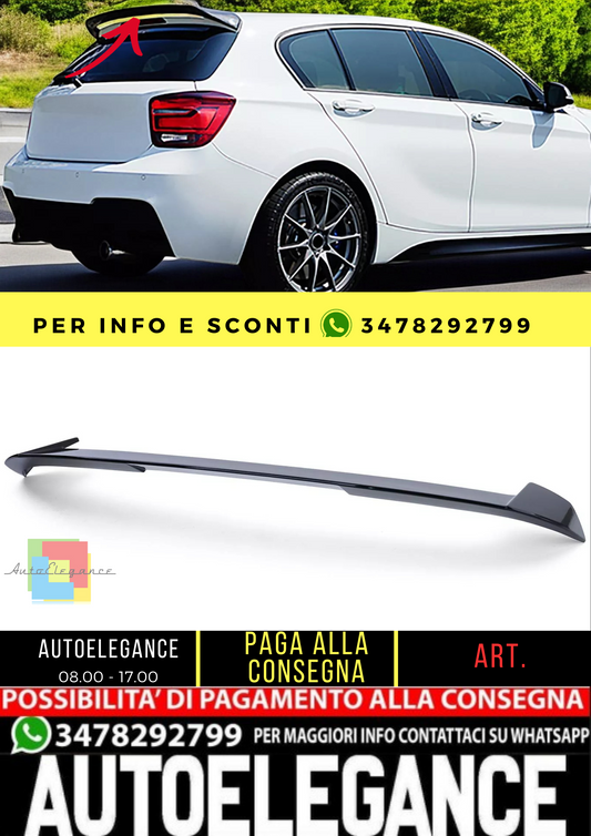 🔥Spoiler posteriore sul tetto sportivo nero lucido per BMW Serie 1 F20 F21 🔥