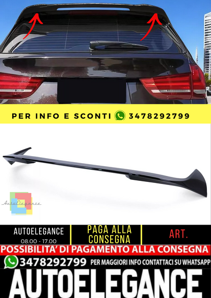 🔥Spoiler posteriore sul tetto versione sportiva nero lucido adatto per BMW X5 F15 13-18🔥