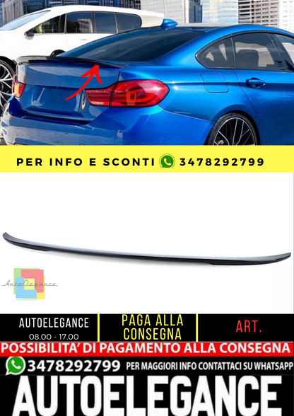 🔥Lo spoiler posteriore ad alte prestazioni nero lucido è adatto per BMW Serie 4 F36 Gran Coupé🔥