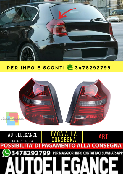 🔥 Coppia fanali posteriori a LED neri fumo adatti per BMW E81 E87 07-12🔥