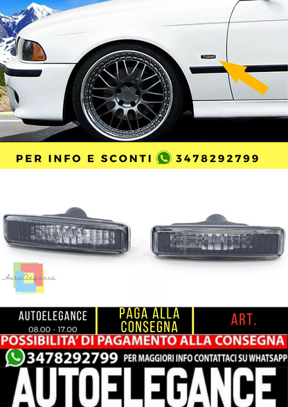 🔥Indicatori laterali fumé neri adatti per BMW Serie 5 E39 Berlina Touring 95-03🔥