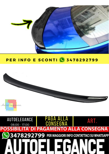 🔥Spoiler posteriore Ducktail nero lucido per BMW Serie 5 G30 berlina 16-20🔥