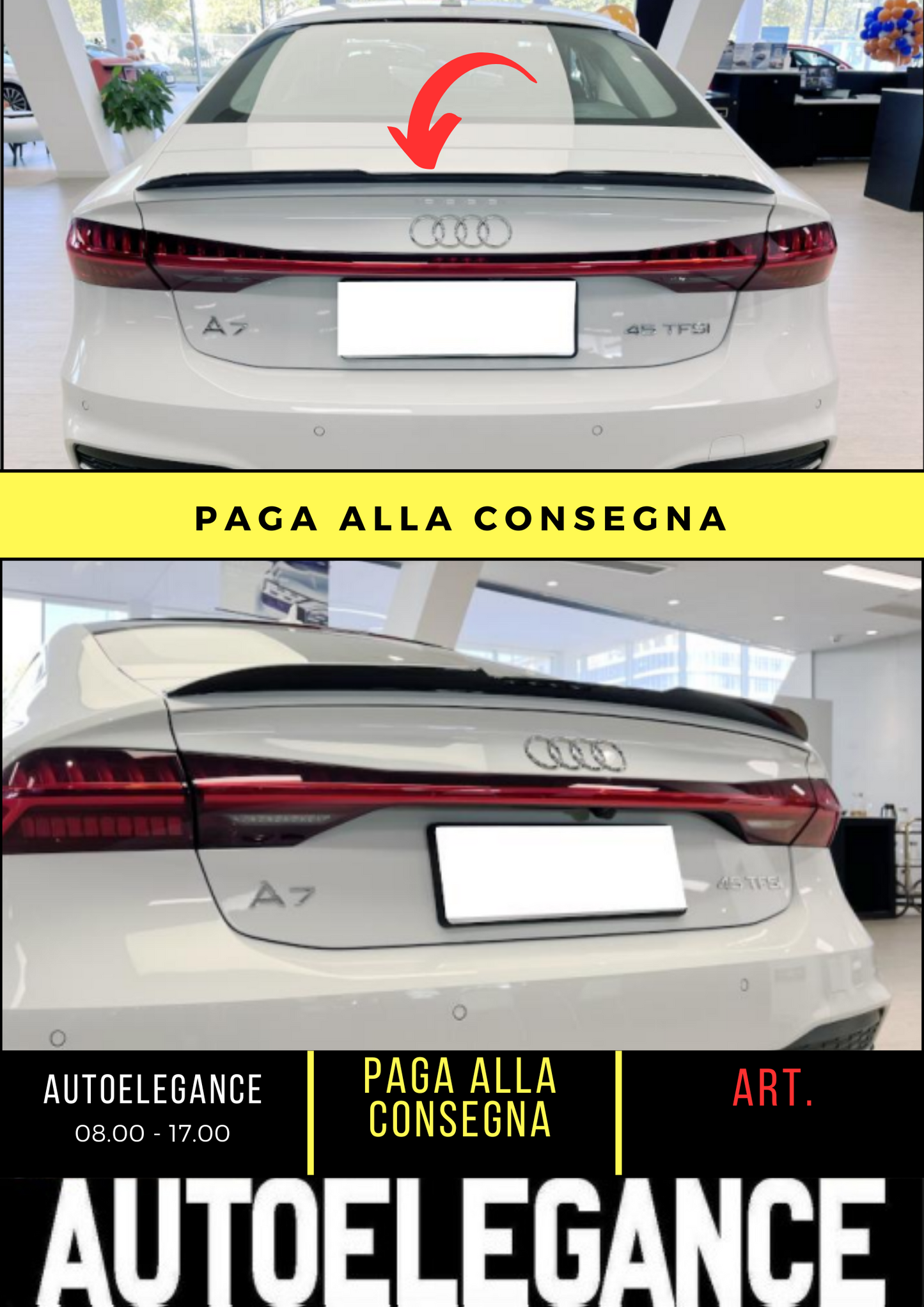 💕 SPOILER POSTERIORE ADATTO PER AUDI A7 C8 💕