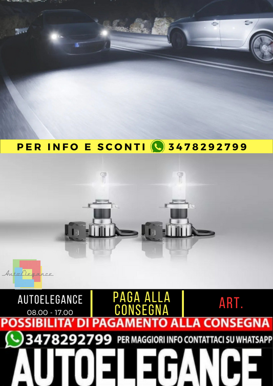 🔥2x OSRAM H4 NIGHT BREAKER LED SMART +330% 6000K Modello 2025 NOVITÀ🔥