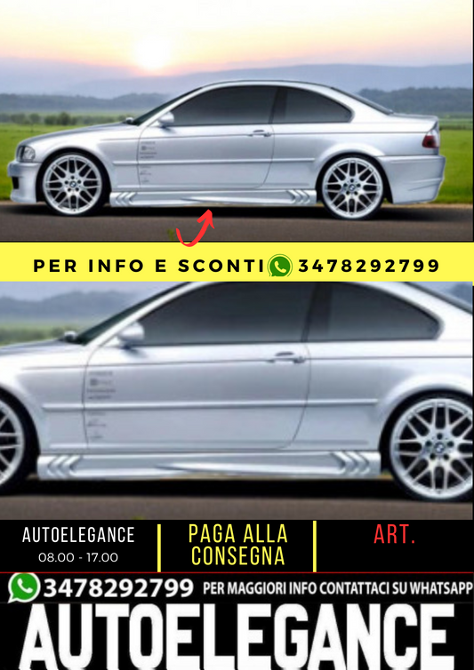 💕MINIGONNE LATERALI ADATTO PER BMW E46 💕