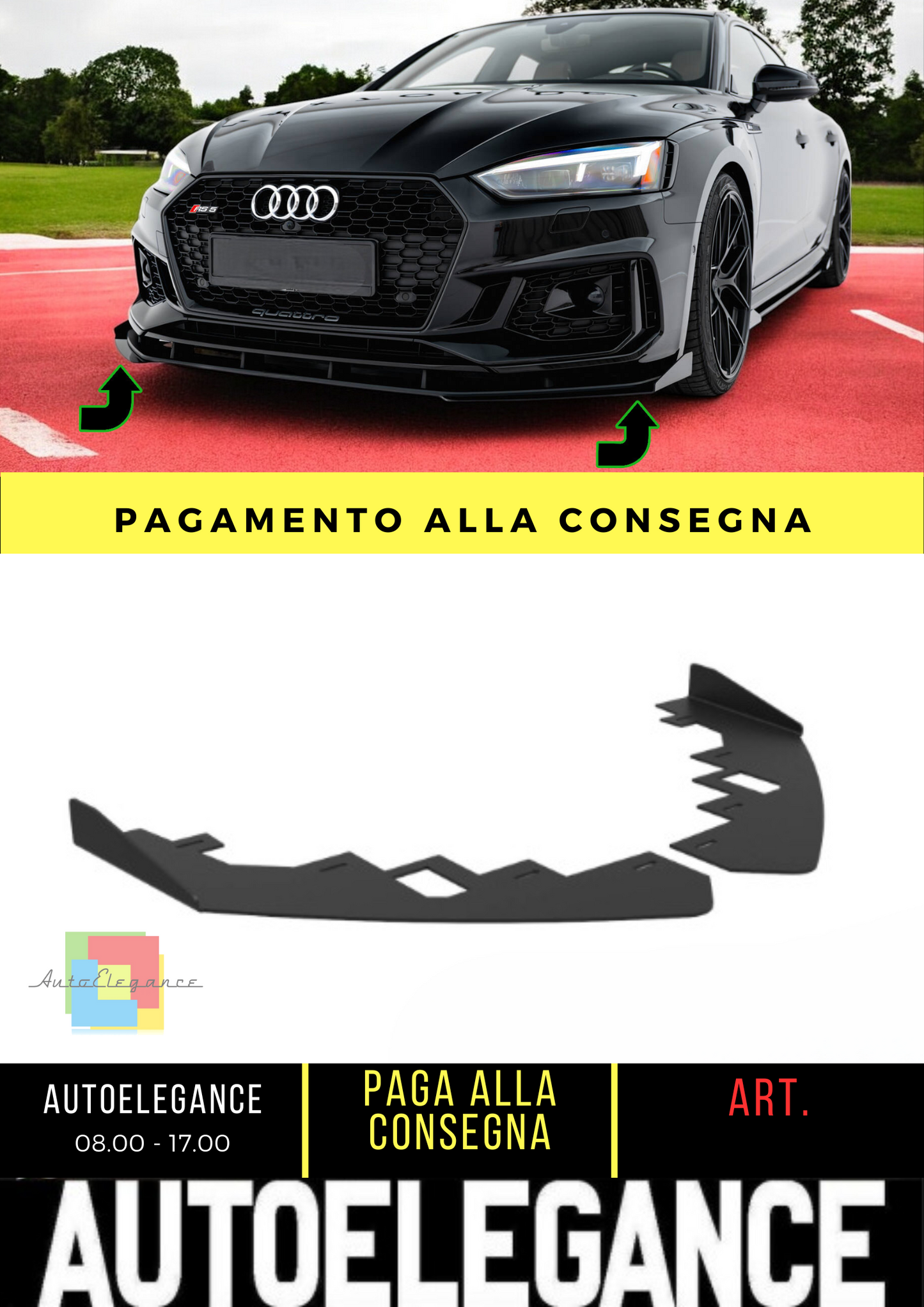⭐Flap anteriori Flap Audi RS5 Coupe / Sportback F5⭐