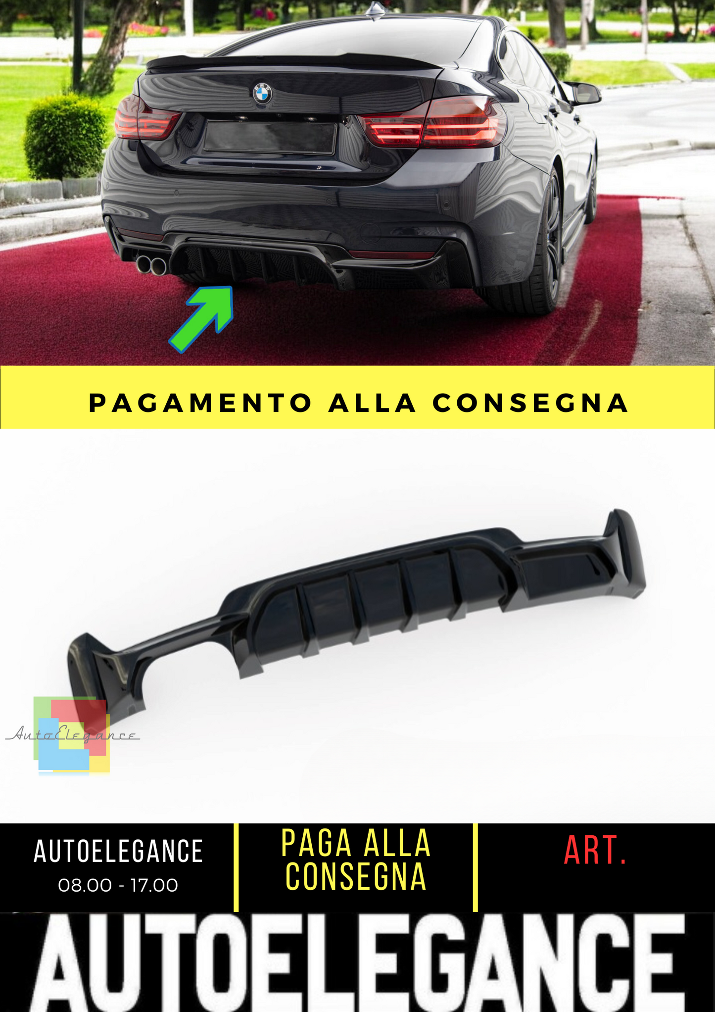 ⭐Mantovana posteriore BMW 4 Coupe / Gran Coupe / Cabrio M-Pack F32 / F36 / F33 ⭐