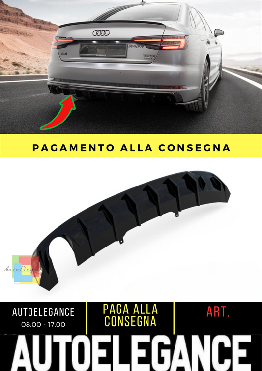 🔥Mantovana posteriore Audi A4 B9 (Versione con terminali di scarico singoli)🔥