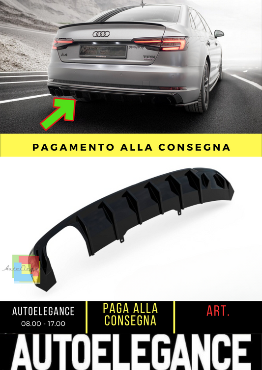 🔥Mantovana posterioreAudi A4B9(Versione doppi terminali di scarico su un late🔥