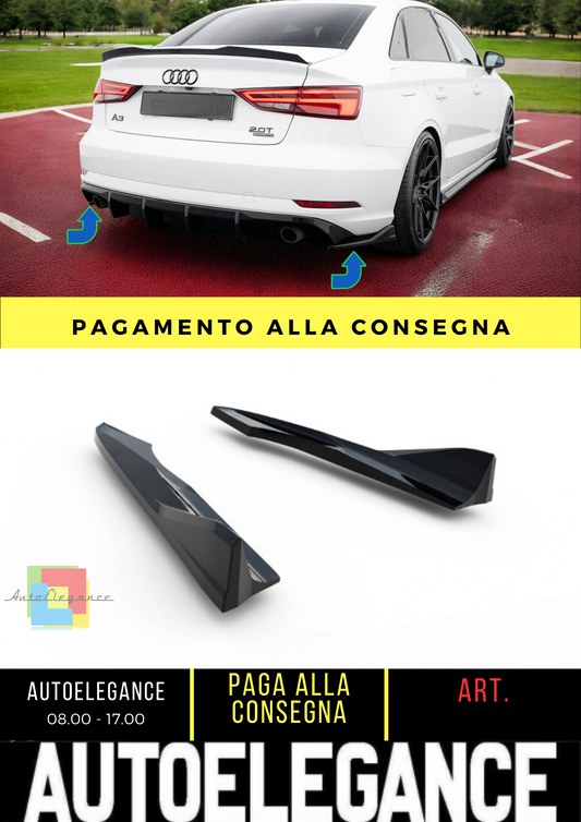 🔥Splitter Laterali Posteriori V.2 Audi A3 Berlina 8V Facelift🔥