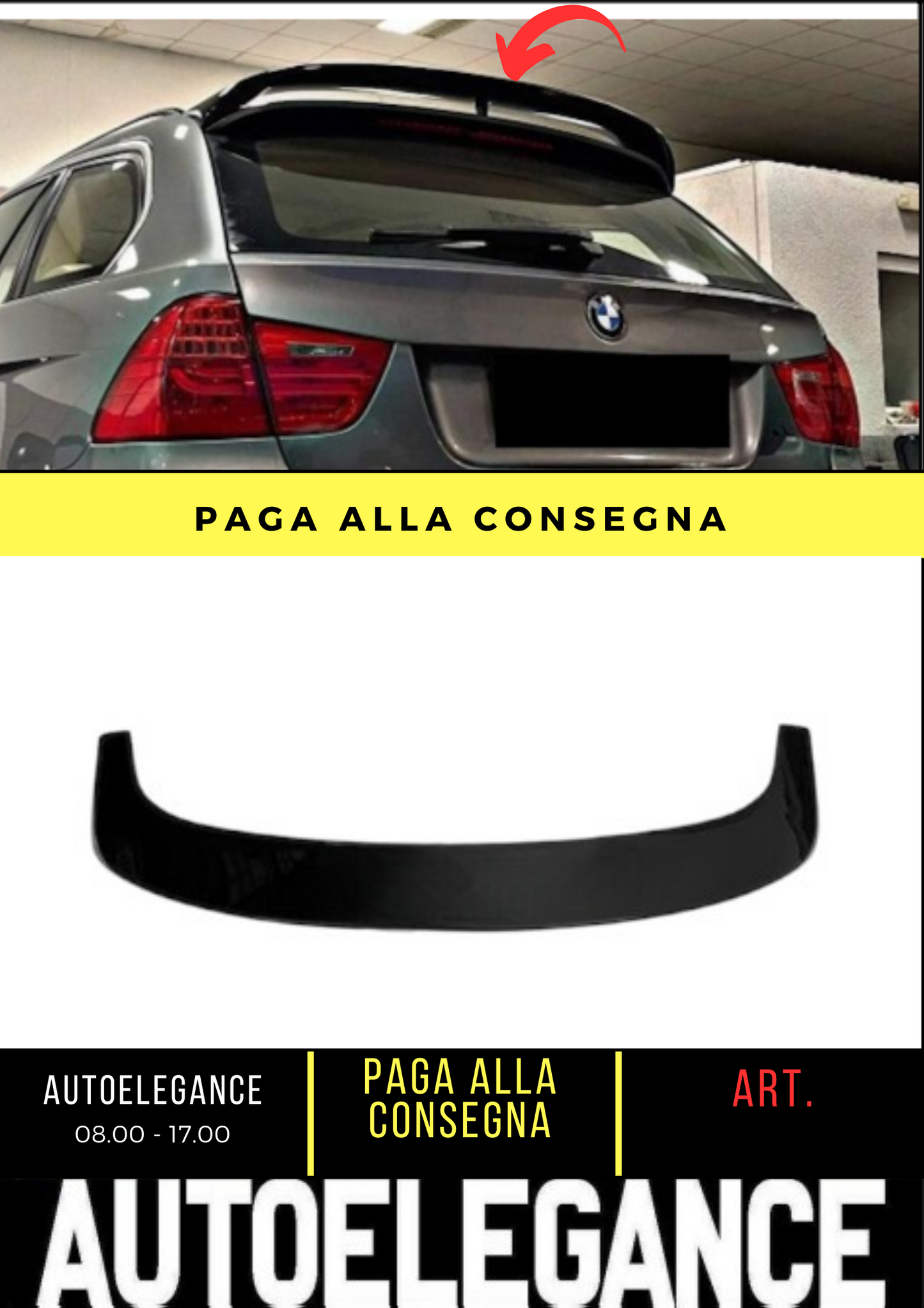 💕 REAR SPOILER SUITABLE FOR BMW 3 E91 💕