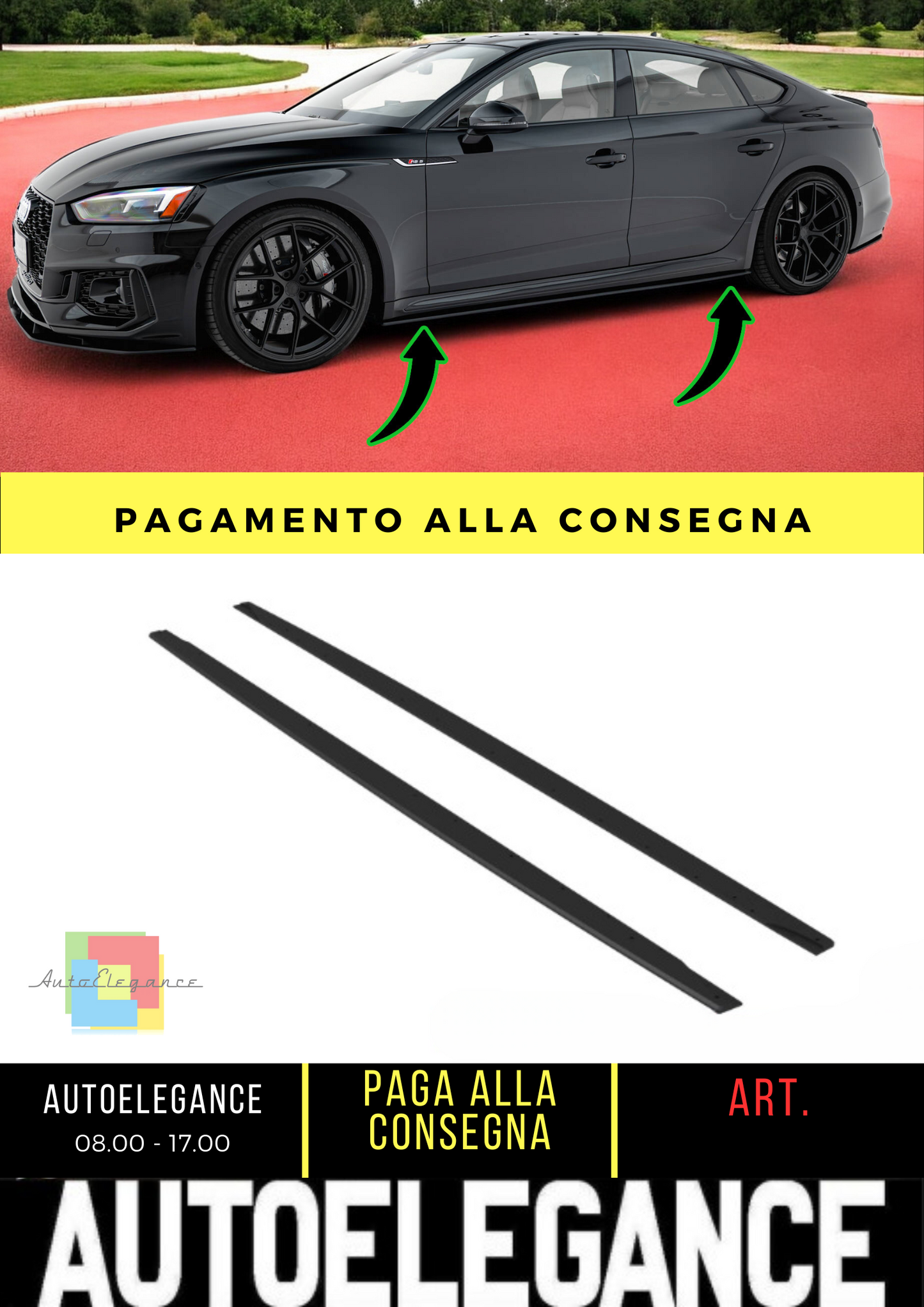 ⭐Street Pro Minigonne Laterali Diffusori Audi RS5 Sportback F5⭐
