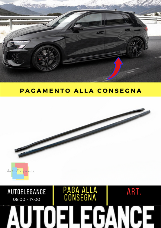 🔥Audi RS3 Sportback 8Y Side Skirts Diffusers🔥