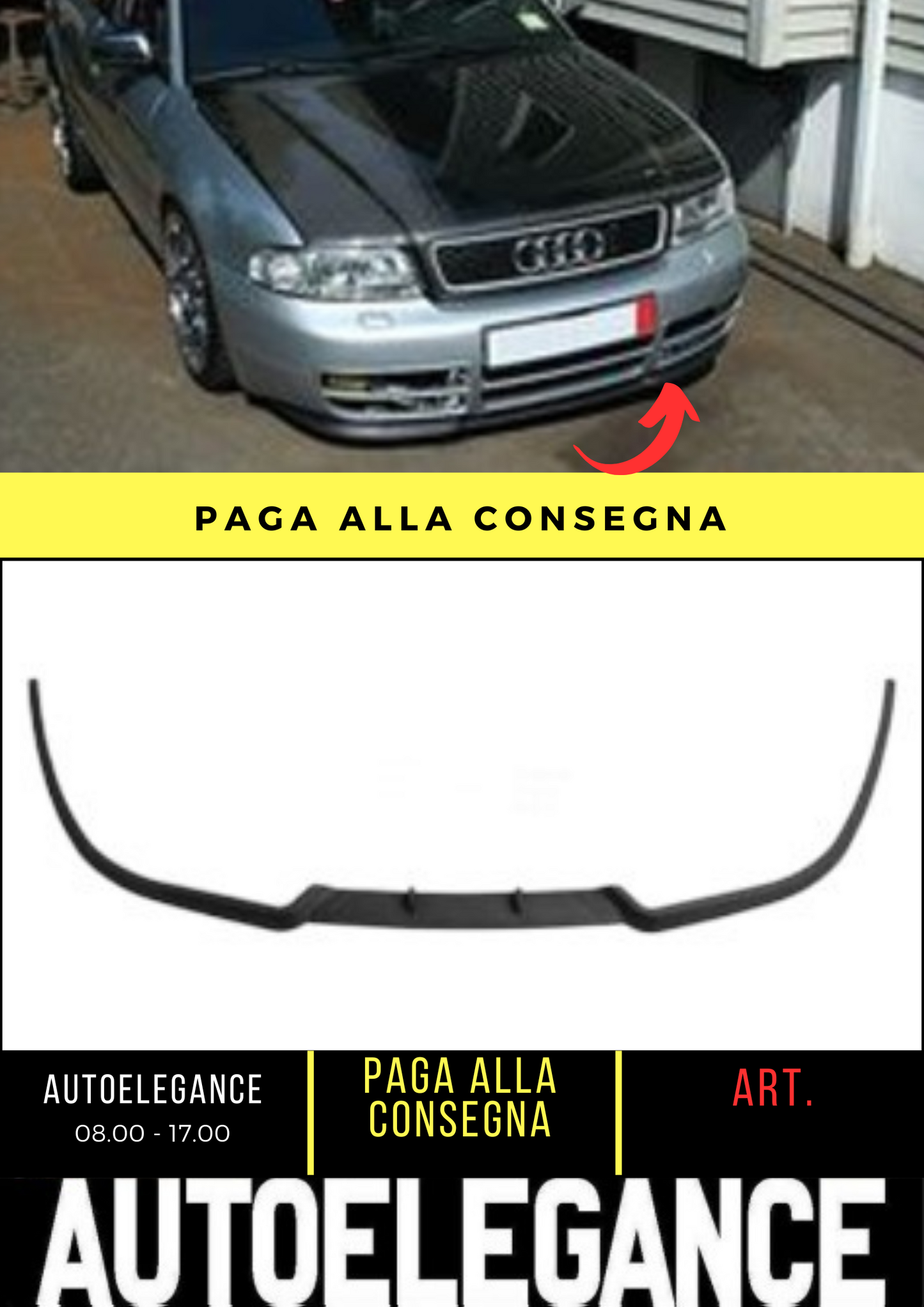 💕FRONT SPLITTER SUITABLE FOR AUDI A4 B5 💕