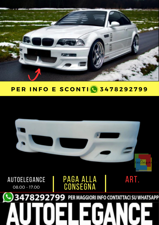 💕 PARAURTI ANTERIORE ADATTO PER BMW E46 💕