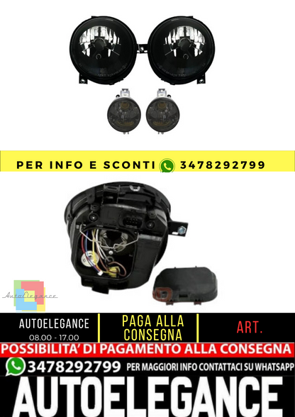 🔥Fari + frecce in vetro trasparente nero in set per VW Lupo 6X dal 1998-🔥