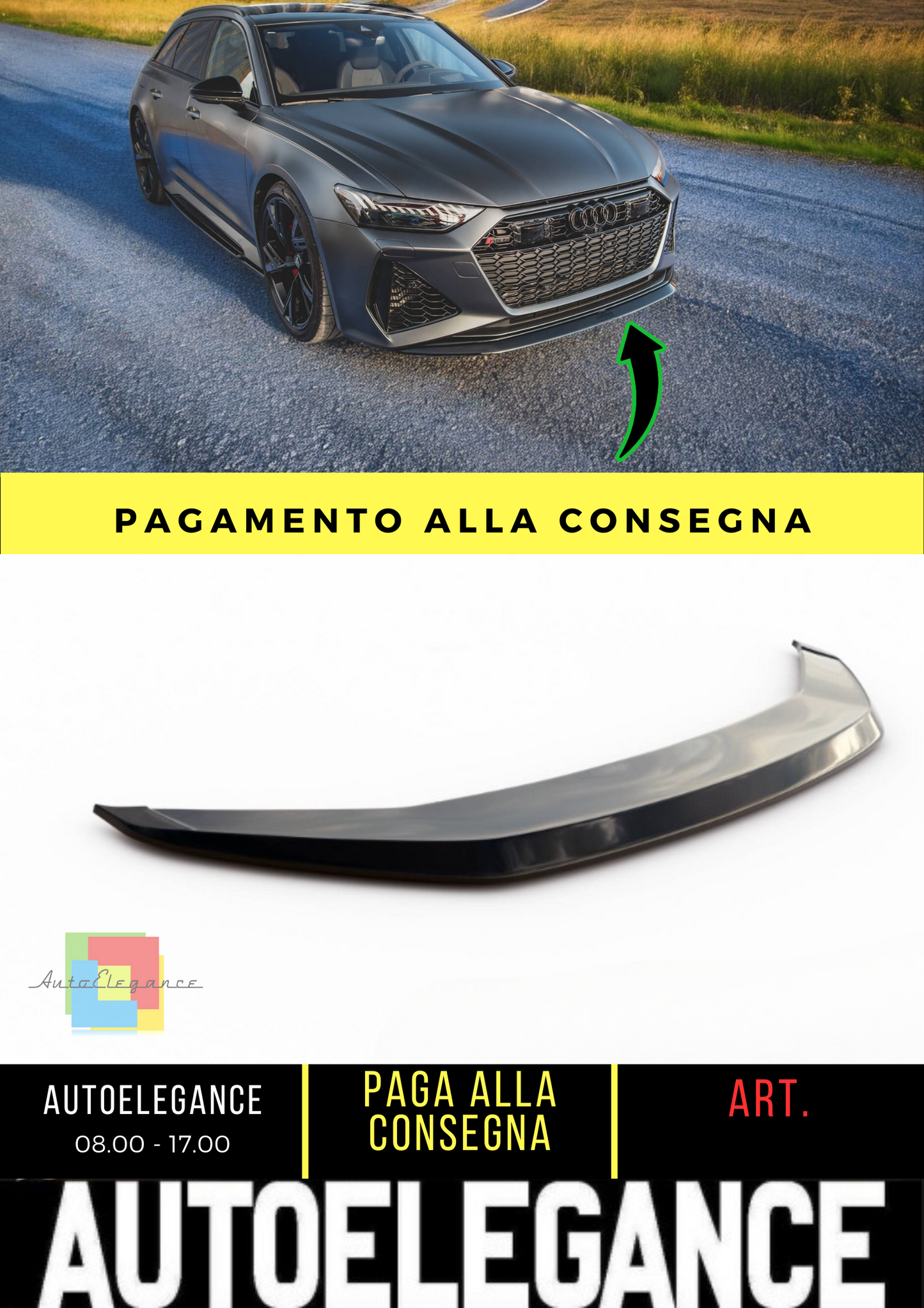 🔥Front Splitter V.3 Audi RS6 C8🔥