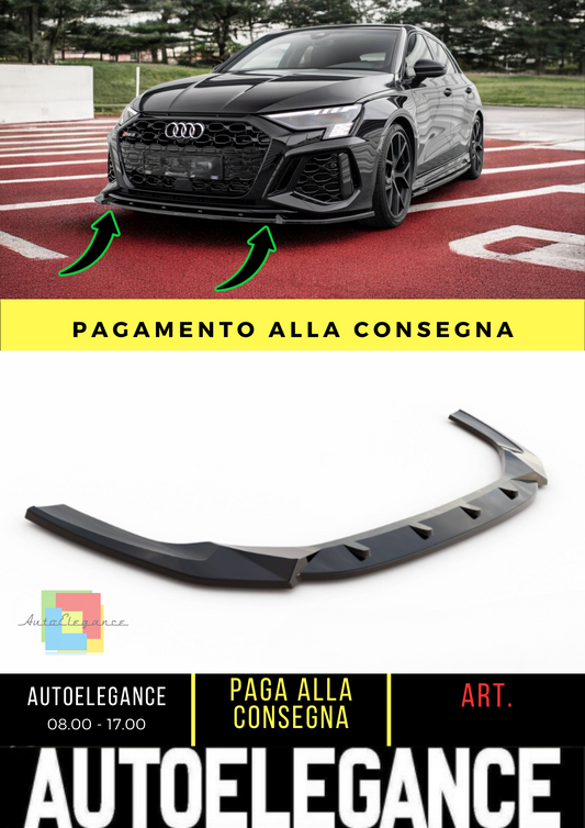 🔥Front splitter V.1 Audi RS3 Sportback 8Y🔥