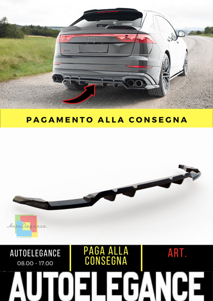 🔥Splitter posteriore(con barre verticali)V.2 Audi SQ8 /Q8 S-Line Mk1 Facelift🔥