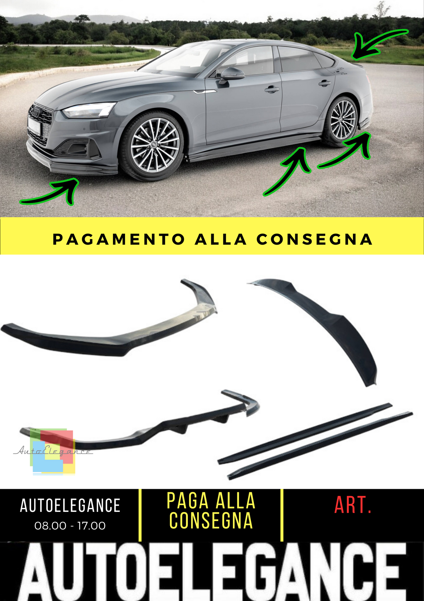🔥Badykit adatto per Audi A5 Sportback F5 Facelift🔥