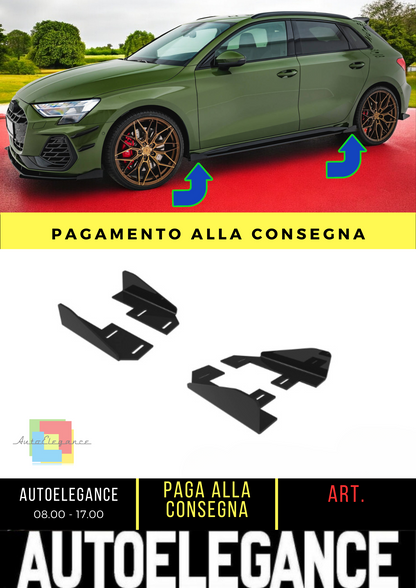 🔥Side fins Audi S3 Sportback / A3 S-line Sportback 8Y Facelift🔥