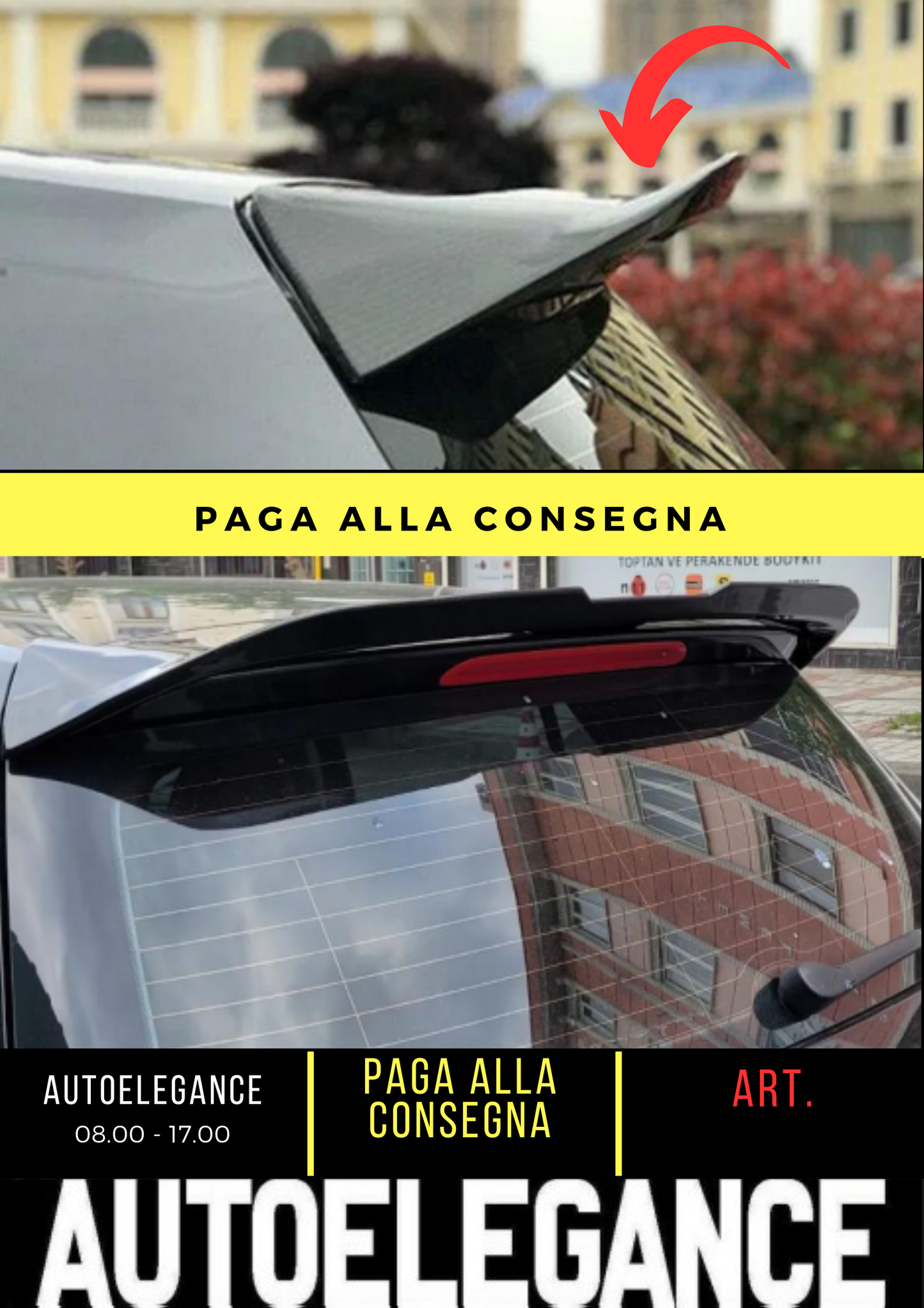 💕 REAR SPOILER SUITABLE FOR VW GOLF 7 / 7.5 R-LINE MATT BLACK💕