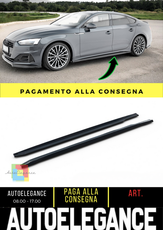 ✨Minigonne laterali Diffusori Audi A5 Sportback F5 Facelift✨