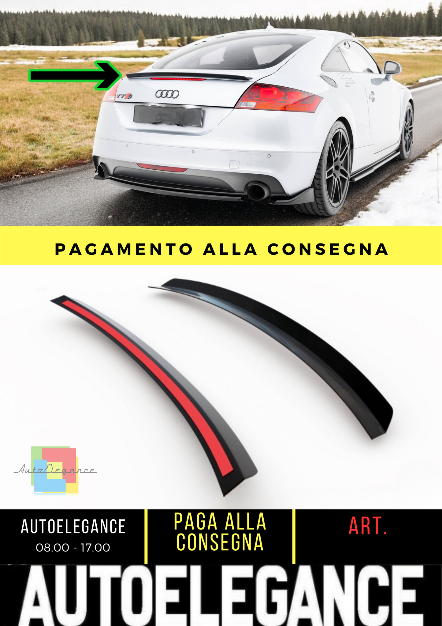 ✨Tappo spoiler  adatto per Audi TT 8J✨