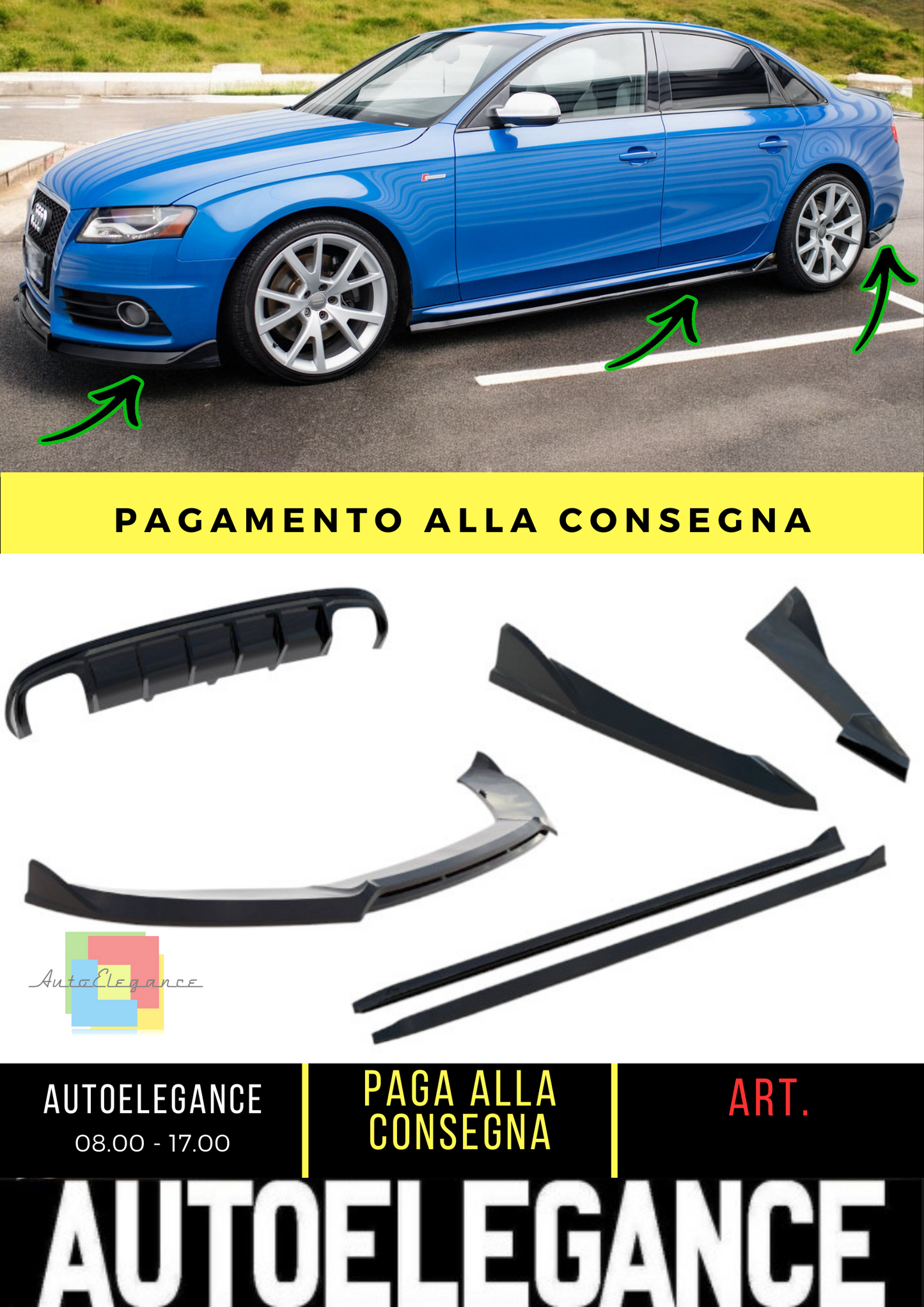 ✨Bodykit suitable for Audi S4 Sedan B8✨