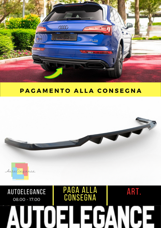 🔥Rear splitter (with vertical bars) Audi Q5 S-Line SUV Mk2 Facelift🔥