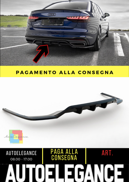 🔥Splitter posteriore (con barre verticali) V.2 adatto per Audi A4 S-Line B9 🔥