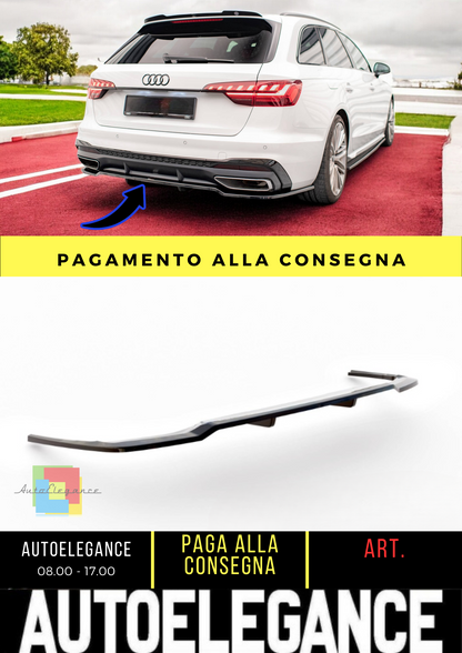 🔥Splitter posteriore (con barre verticali) V.1 Audi A4 S-Line B9 Facelift🔥
