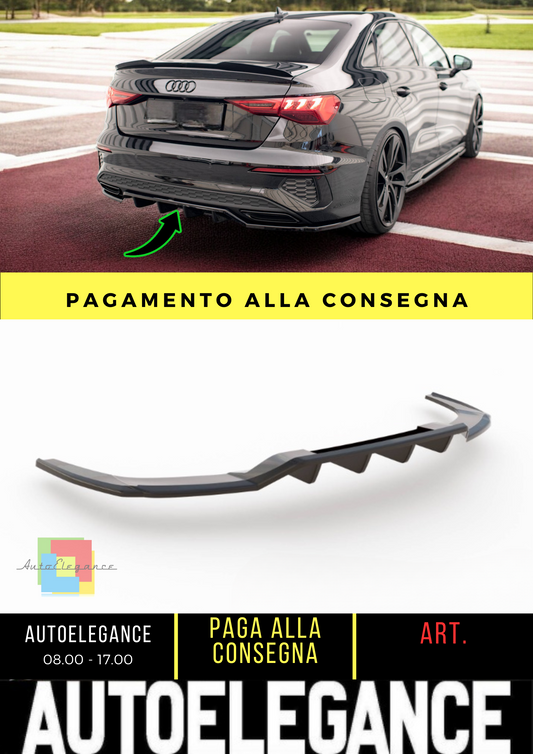 ✨Splitter posteriore (con barre verticali) Audi A3 S-Line Berlina 8Y✨