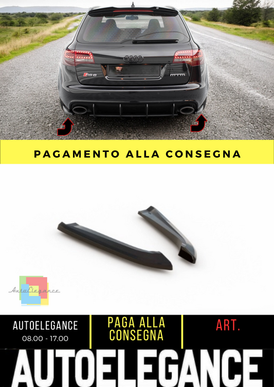 🔥Audi RS6 Avant C6 Rear Side Splitters🔥