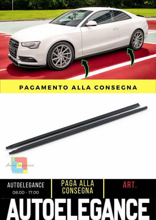 🔥Minigonne laterali V.2 Audi A5 / A5 S-Line / S5 Coupe 8T🔥