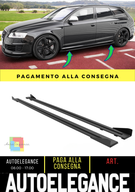 🔥Street Pro Side Skirts + Flaps Audi RS6 Avant C6🔥