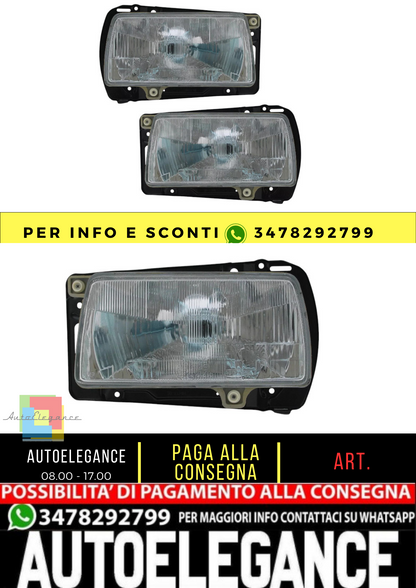 🔥Set fari per VW Jetta II 19E 1984-1992 Lente alogena H4🔥