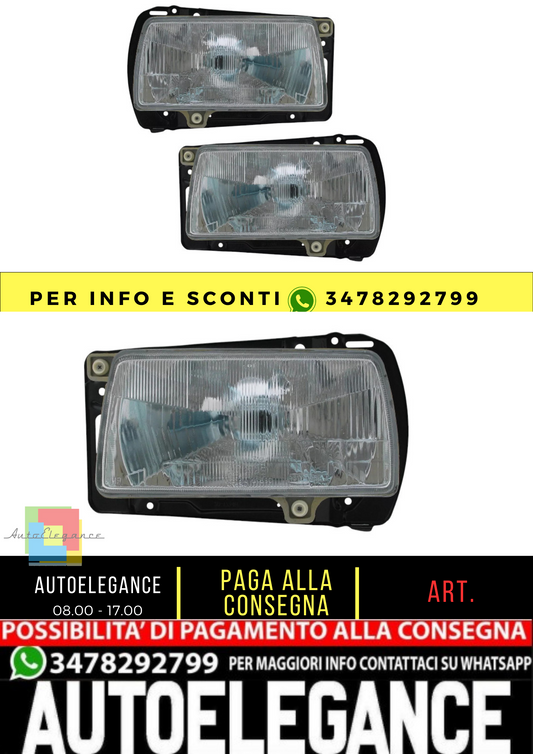 🔥Set fari per VW Jetta II 19E 1984-1992 Lente alogena H4🔥