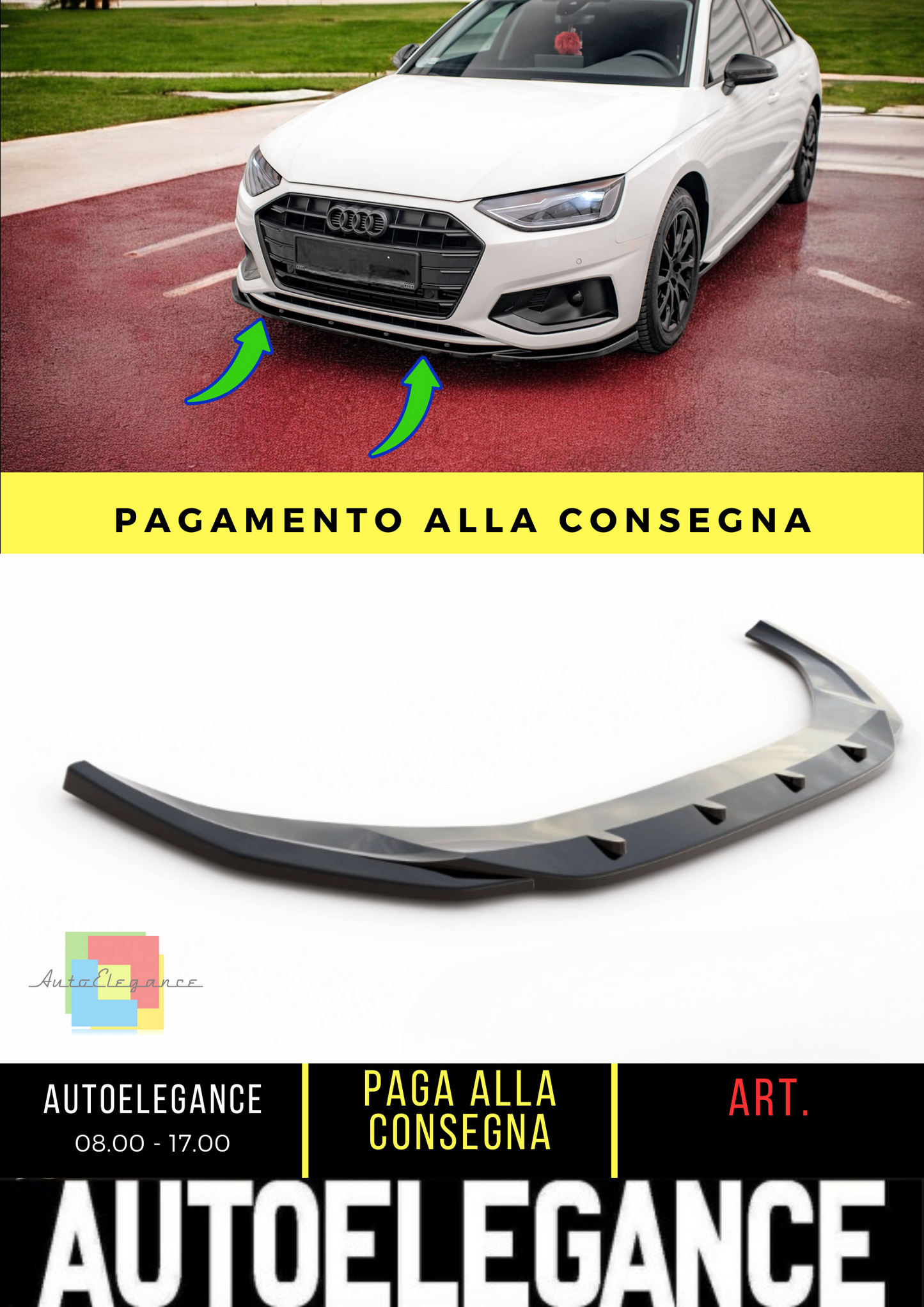 ✨Front Splitter V.2 suitable for Audi A4 B9 Facelift✨