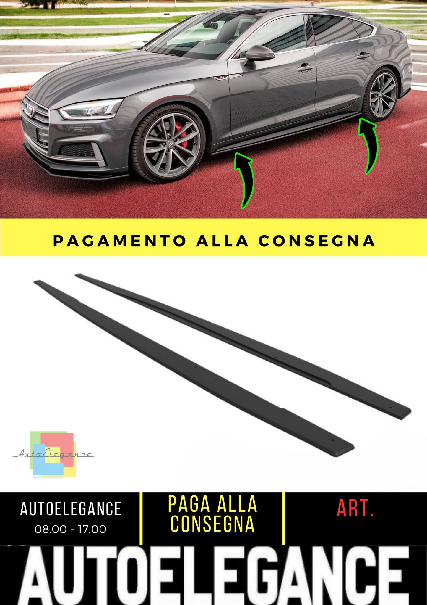 ✨Minigonne laterali Street Pro Audi A5 S-Line / S5 Sportback F5✨