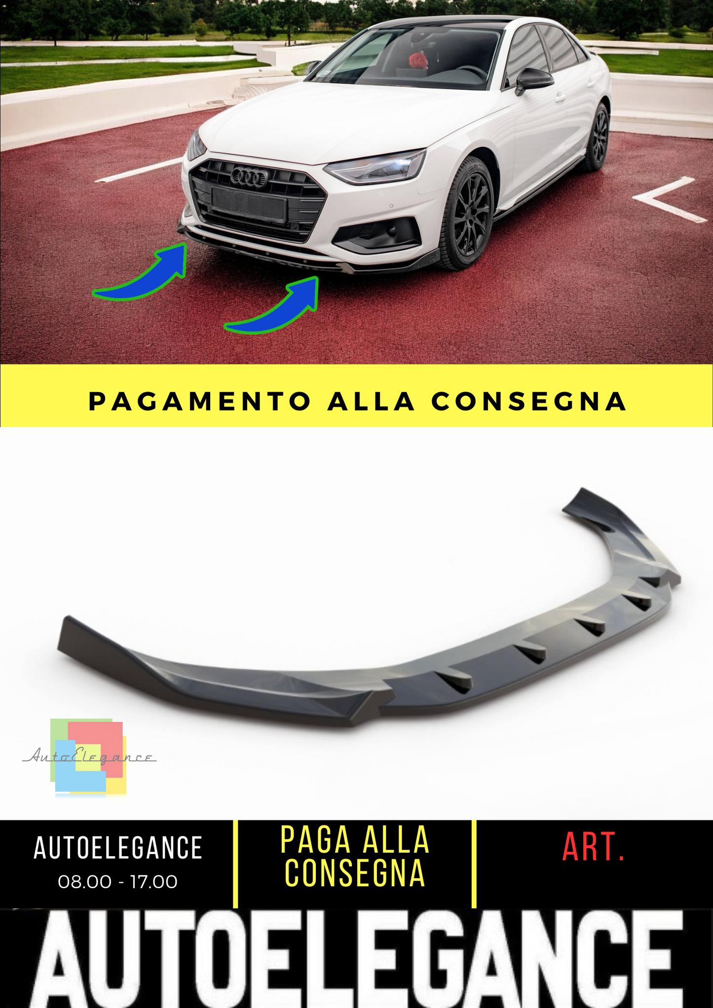 ✨Front Splitter V.1 suitable for Audi A4 B9 Facelift✨