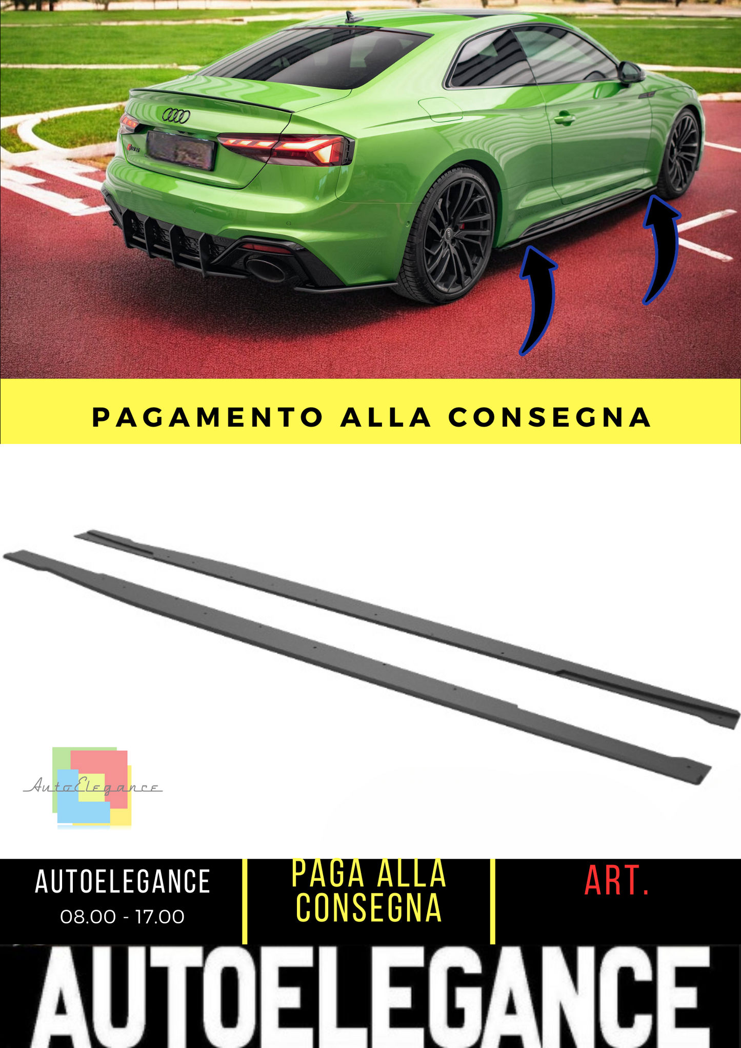 🔥Sotto Minigonne laterali Street Pro Audi RS5 Coupe F5 Facelift🔥