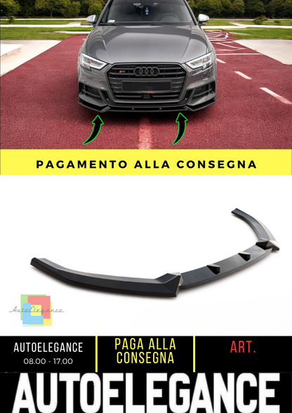 🔥Front splitter V.1 suitable for Audi S3 / A3 S-Line Sportback 8V Facelift🔥