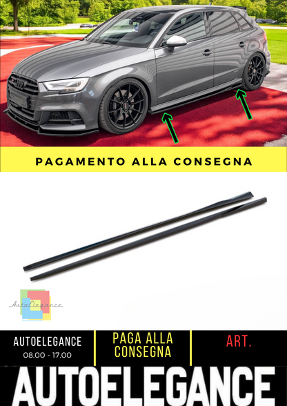 🔥Under Side Skirts suitable for Audi S3 /A3 S-Line Sportback 8V Facelift🔥