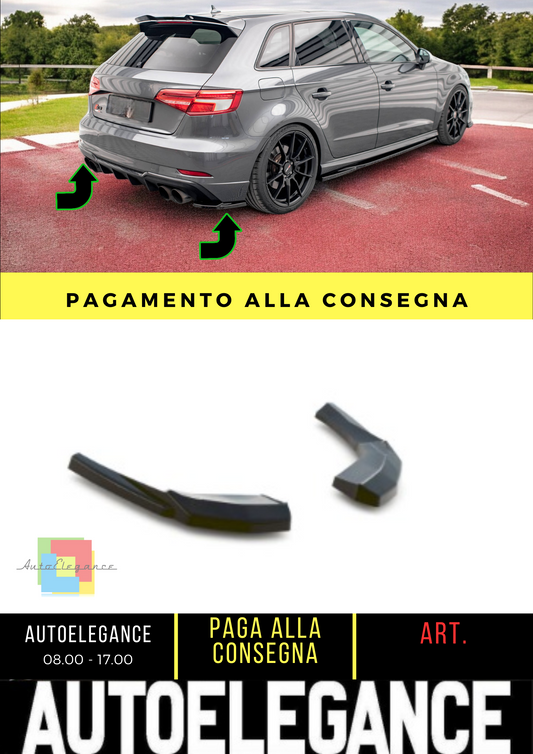 🔥Rear Side Splitter V.1 suitable for Audi S3 Sportback 8V Facelift🔥