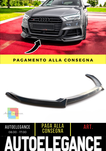 🔥Front splitter V.3 suitable for Audi S3 / A3 S-Line Sportback 8V Facelift🔥