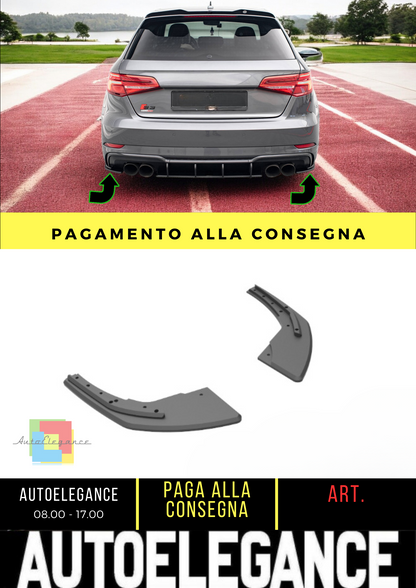 🔥Splitter laterali posteriori Street Pro Audi S3 Sportback 8V Facelift🔥